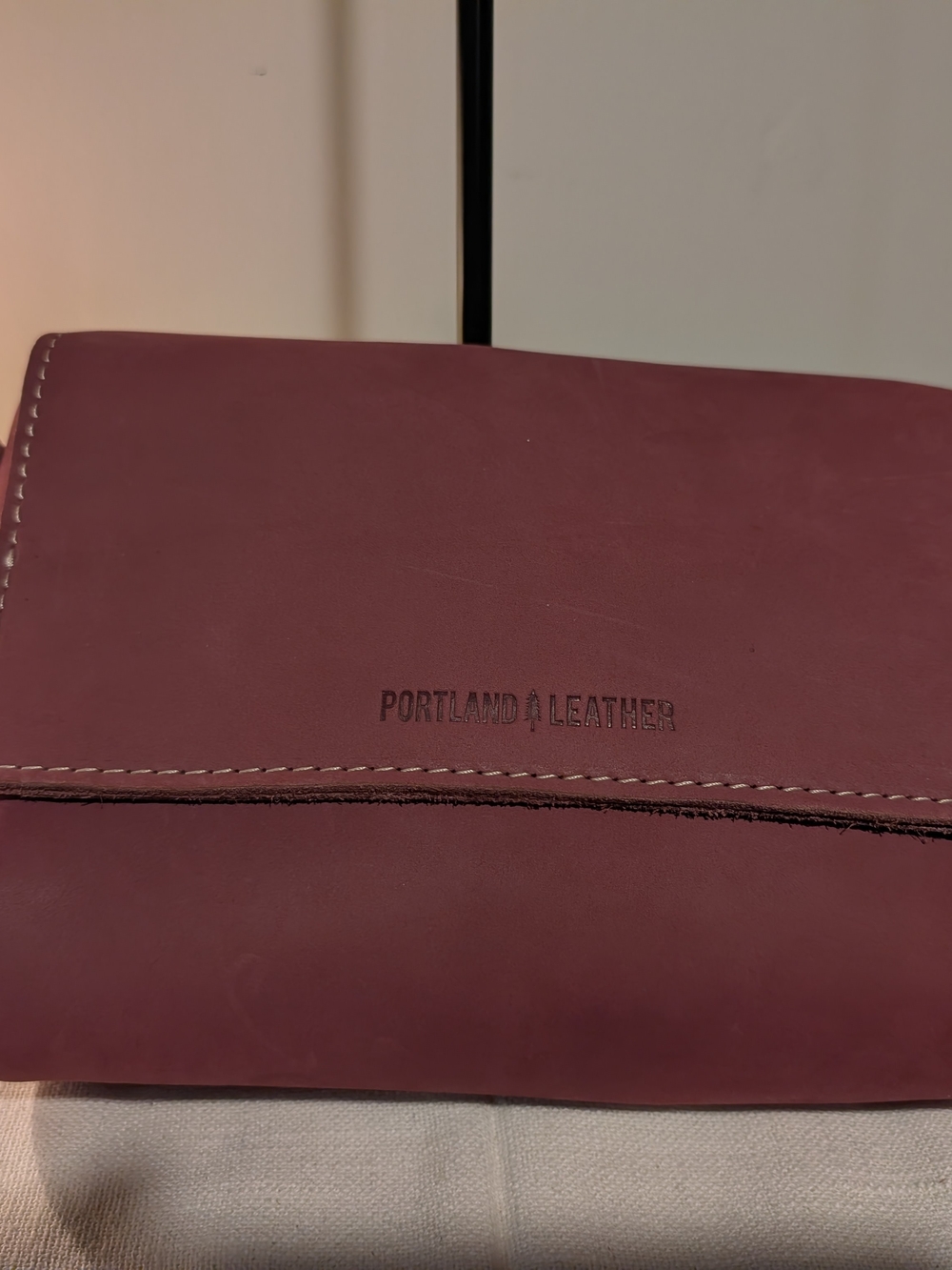 Portland Leather Woman's Mauve Leather Crossbody Like New